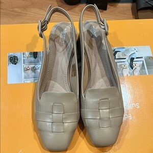 Rockport Women's Taupe Slingback Flats